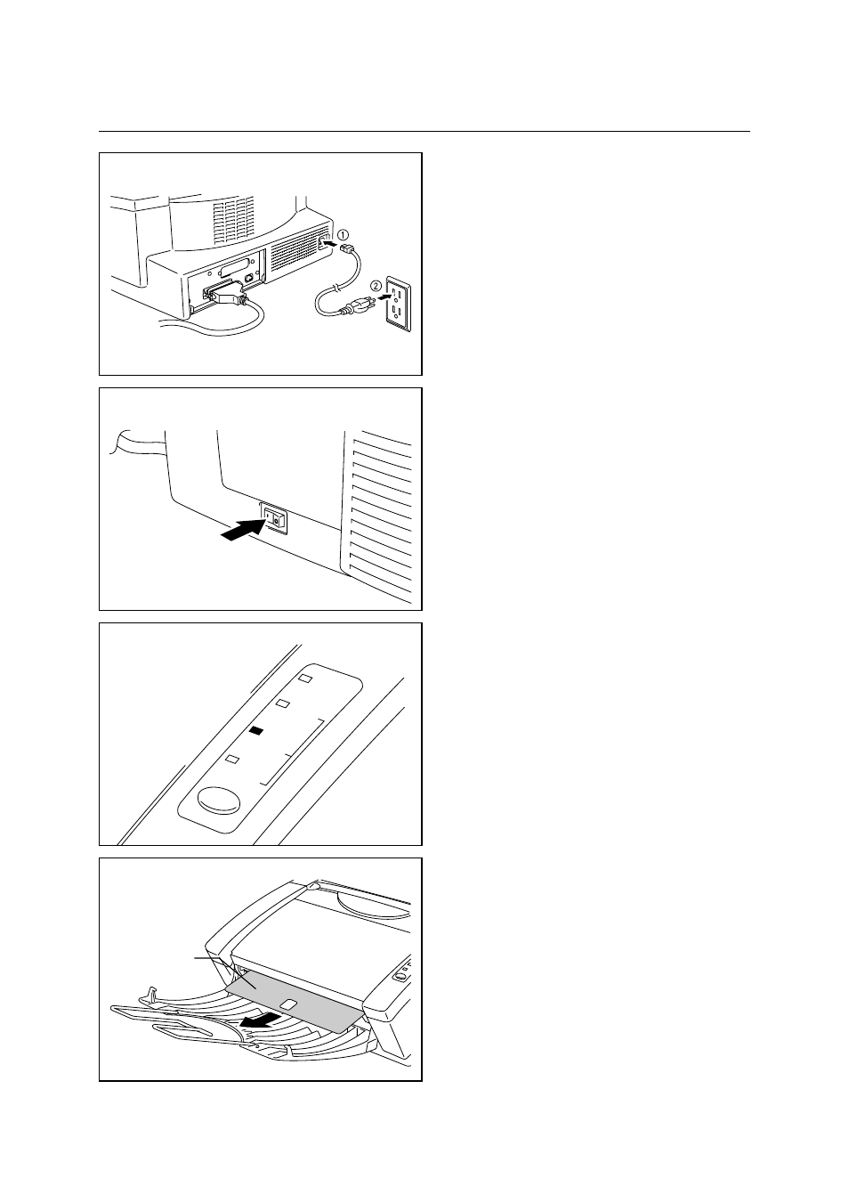Action6: plug in and turn on your printer, Action 6, Plug in and turn on your printer | Action 6: plug in and turn on your printer | Brother HL-1040 User Manual | Page 185 / 305
