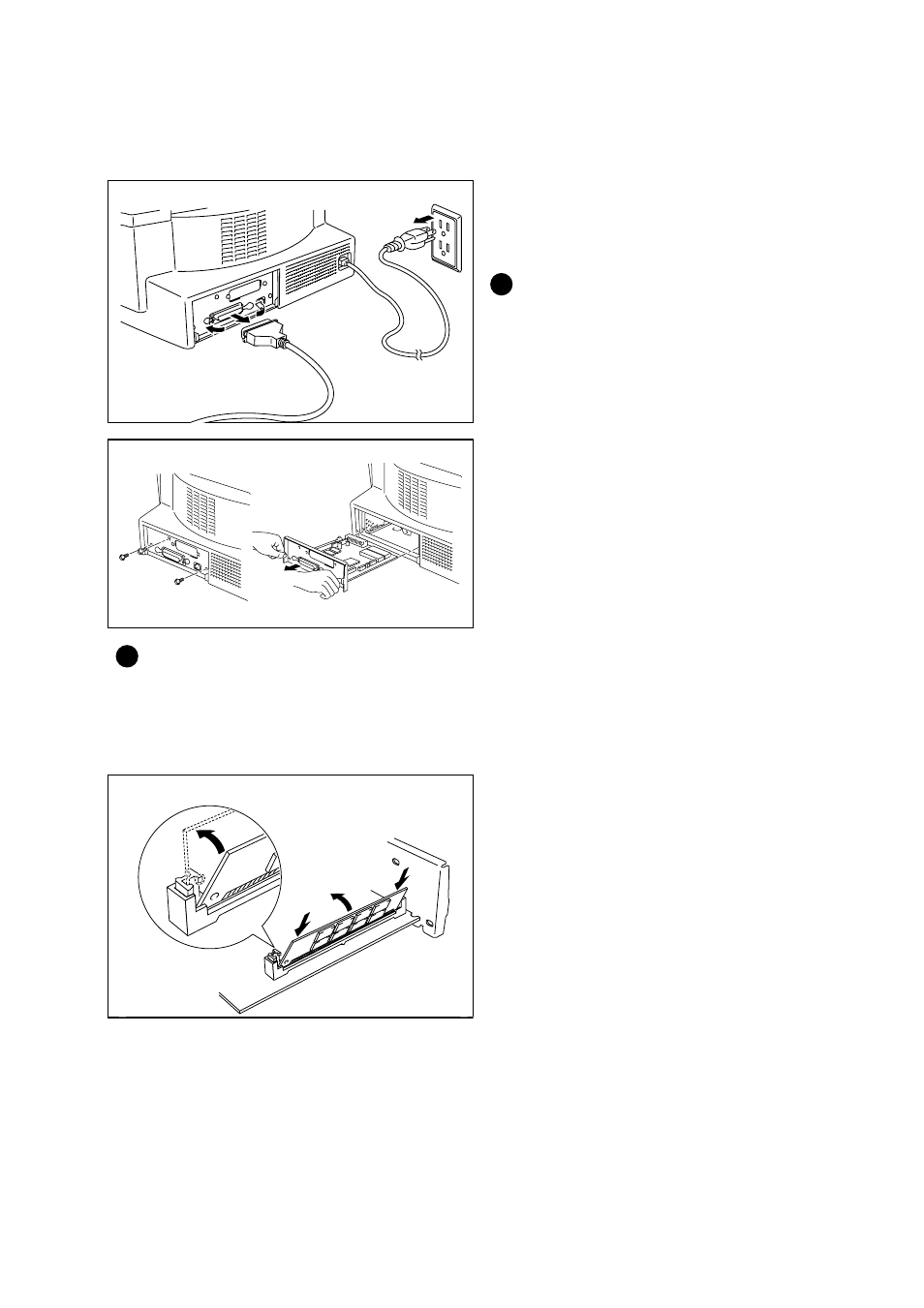 Installing the simm | Brother HL-1040 User Manual | Page 208 / 305
