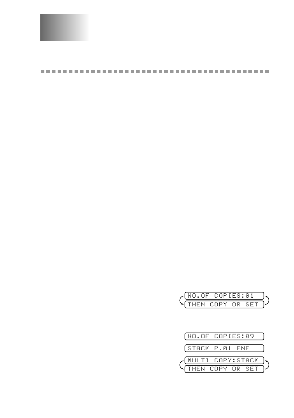 Making copies, Copy functions, Making a single copy | Making copies -1, Copy functions -1, Reduce/enlarge, sort/stack -1 | Brother FAX 580MC User Manual | Page 77 / 115