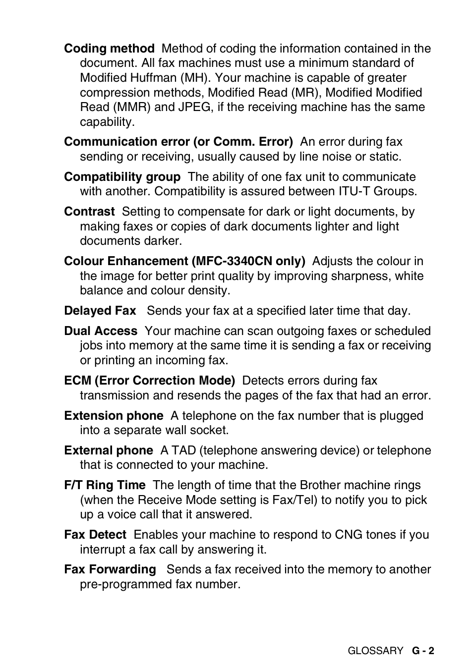 Brother FAX-1840CN User Manual | Page 196 / 220