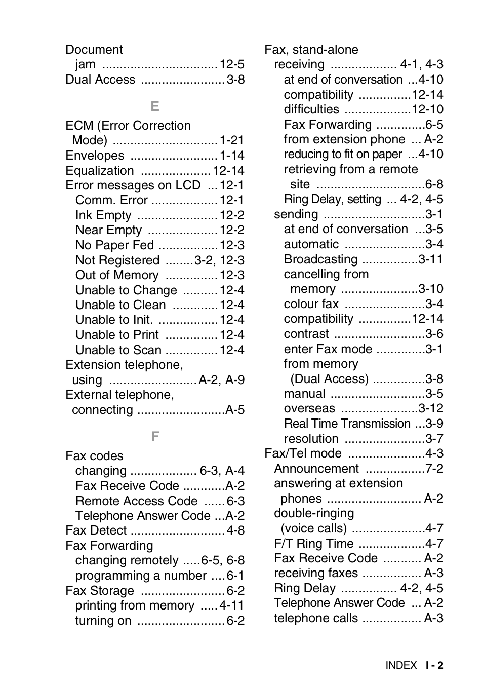 Brother FAX-1840CN User Manual | Page 212 / 220