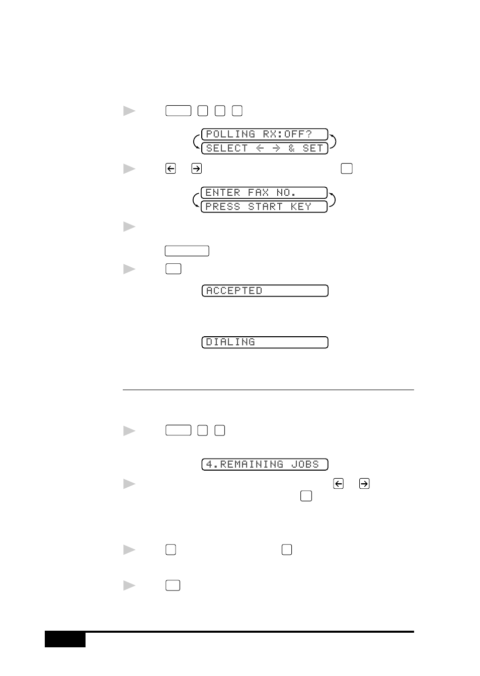 Setting up sequential polling receive, Canceling a scheduled job | Brother MFC 7050C User Manual | Page 68 / 264