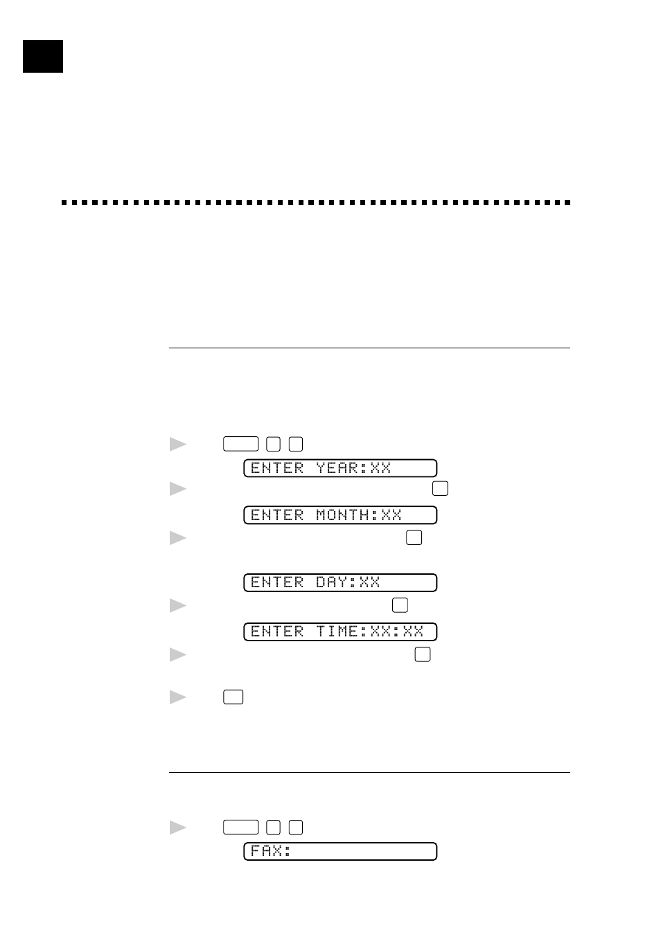 Initial setup, Getting started, Setting date and time | Setting station id | Brother FAX 750 User Manual | Page 26 / 81