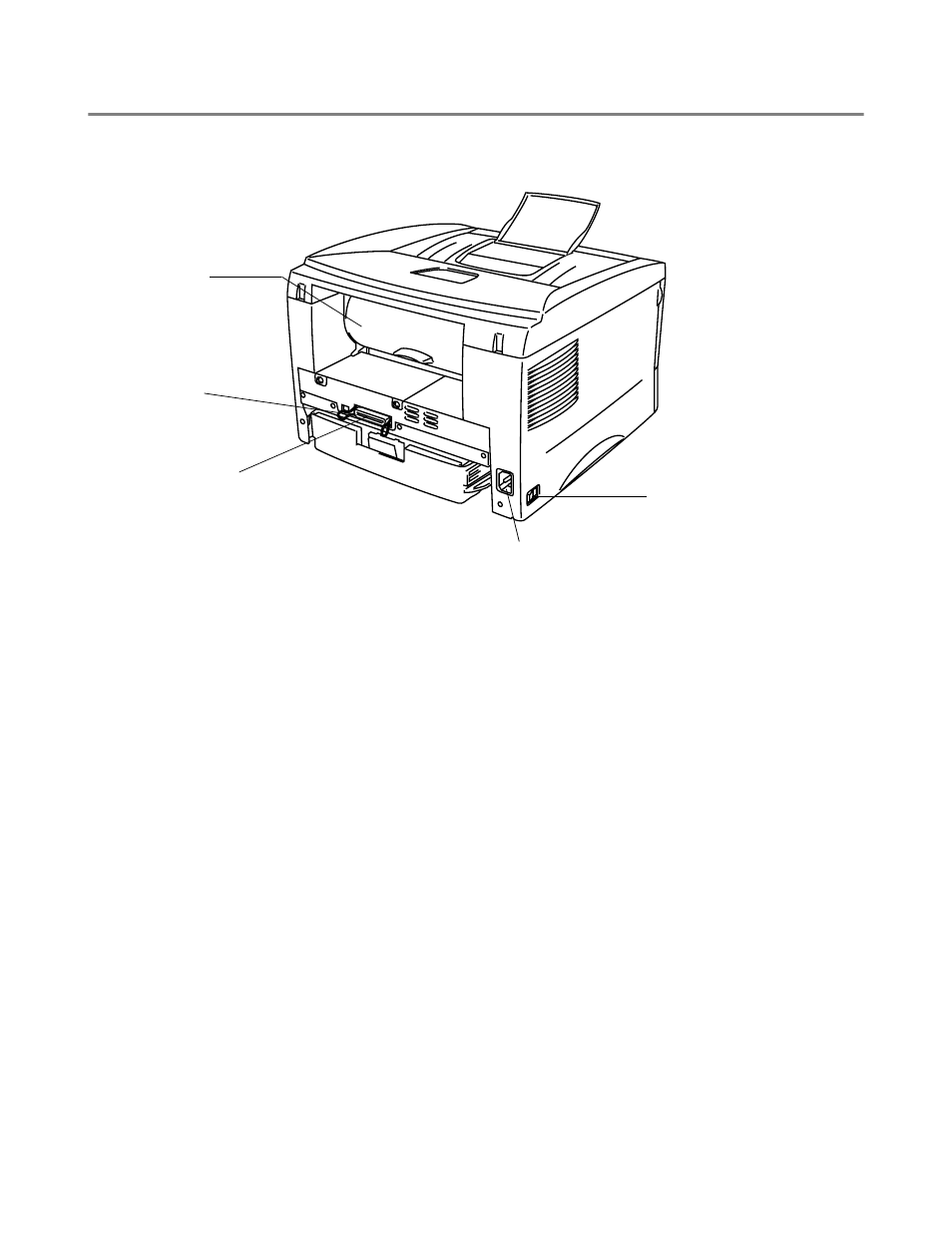 Back view, Back view -3 | Brother HL-1435 User Manual | Page 16 / 97