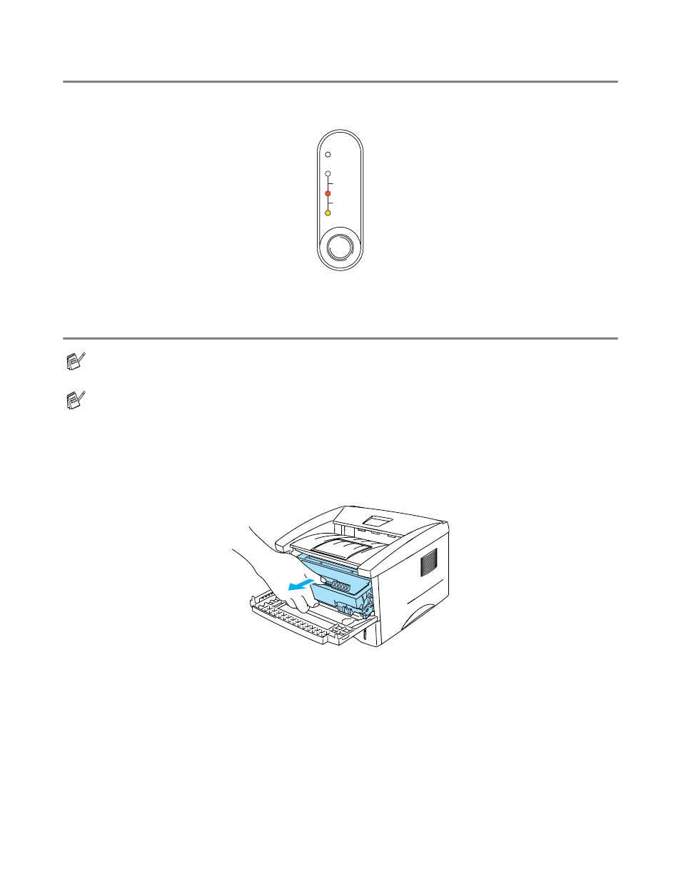 Toner empty message, Replacing the toner cartridge | Brother HL-1435 User Manual | Page 67 / 97