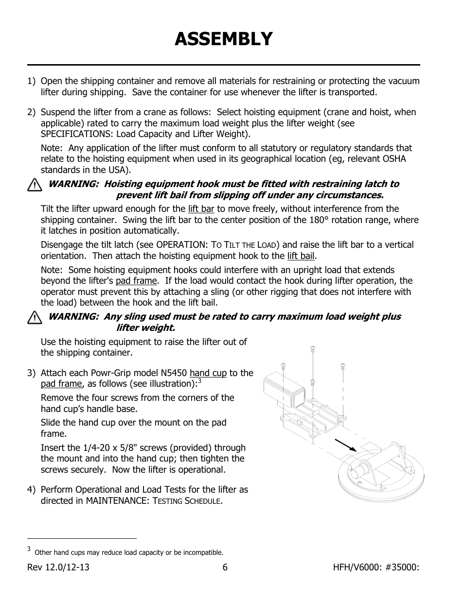 Assembly | Wood’s Powr-Grip HFV6000 User Manual | Page 8 / 21