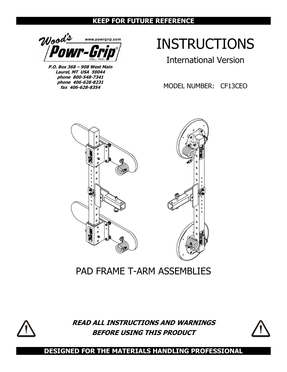 Wood’s Powr-Grip MRTALP6FS10TDC User Manual | 10 pages