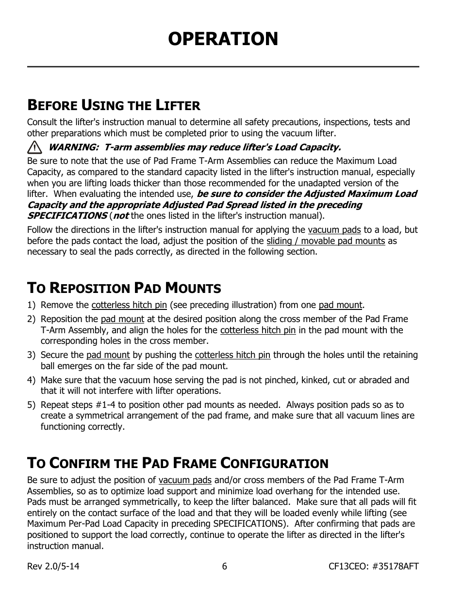 Operation | Wood’s Powr-Grip MRTALP6FS10TDC User Manual | Page 8 / 10