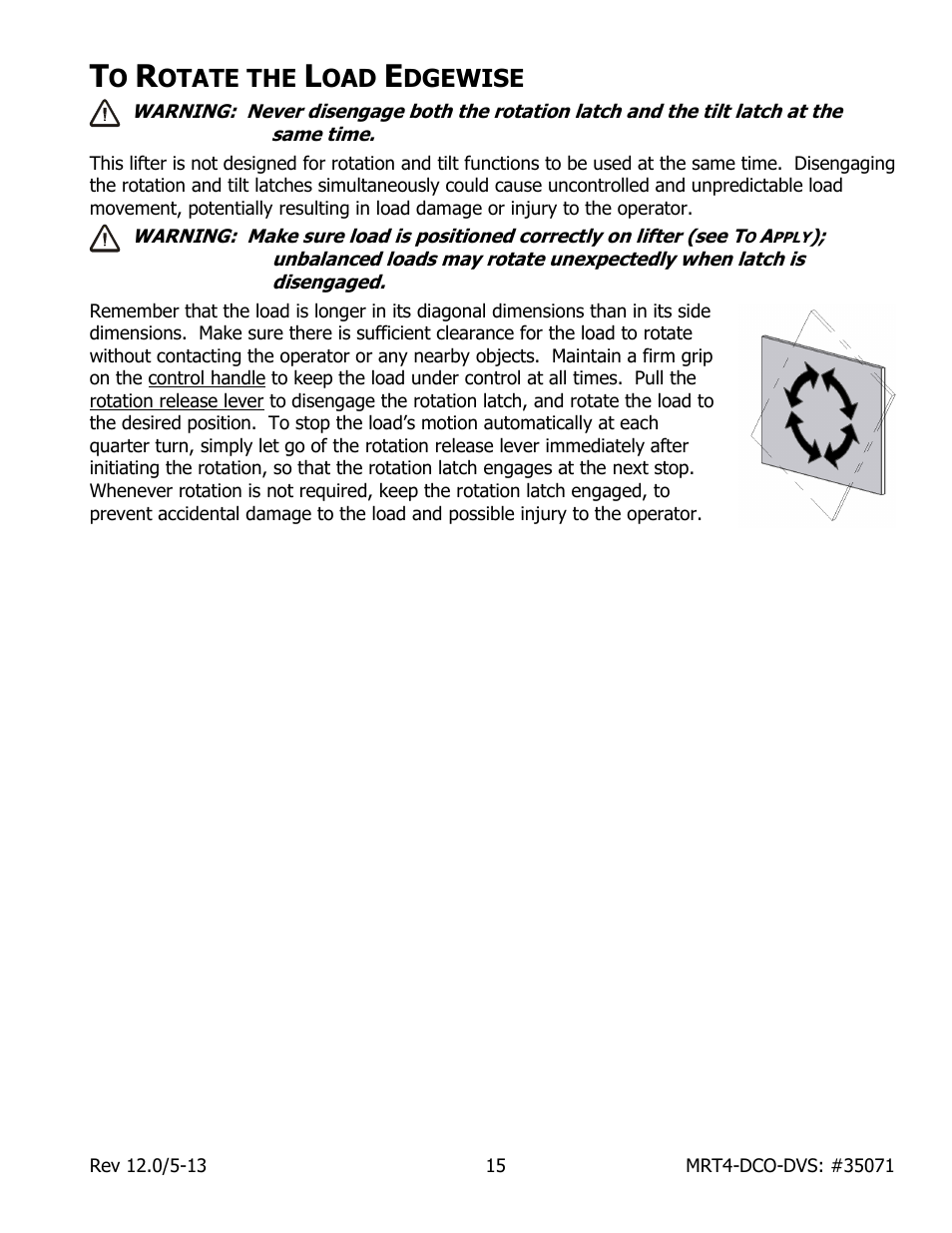Otate the, Dgewise | Wood’s Powr-Grip MRT49DCO User Manual | Page 17 / 34