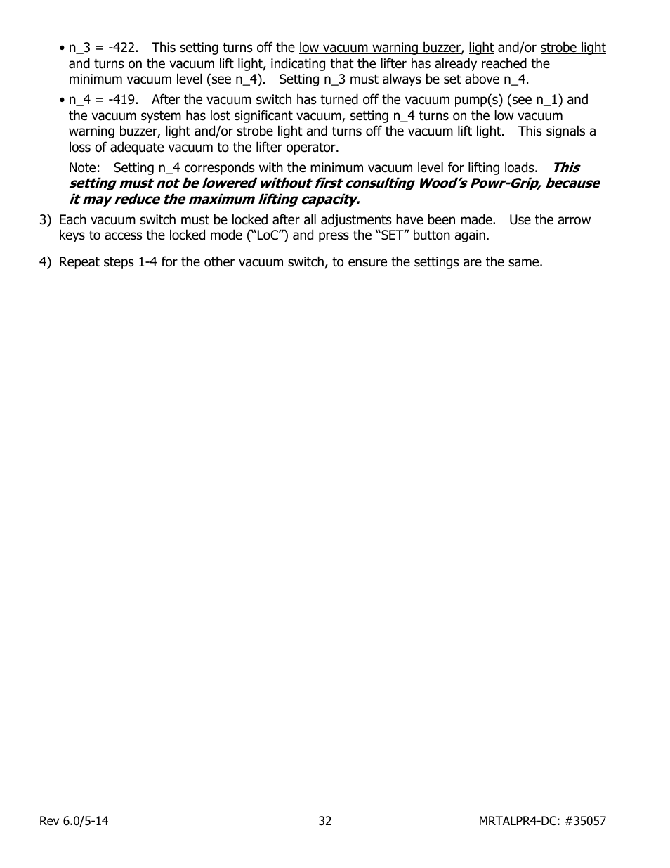 Wood’s Powr-Grip MRTALPR4FS10TDC User Manual | Page 34 / 38