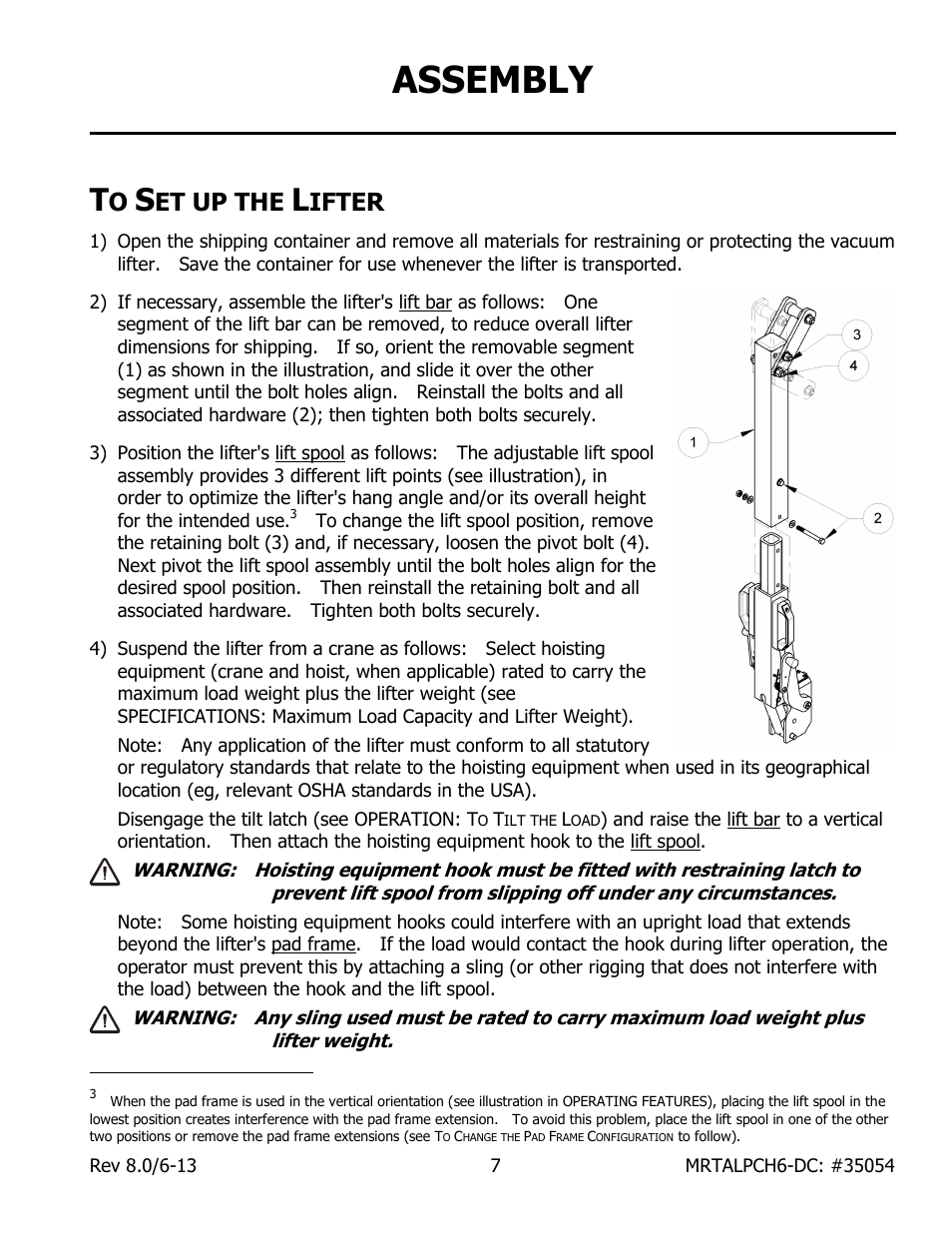 Assembly, Et up the, Ifter | Wood’s Powr-Grip MRTALPCH611LDC User Manual | Page 9 / 38