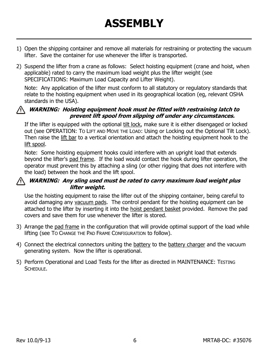Assembly | Wood’s Powr-Grip MRTA8HV11DC User Manual | Page 8 / 37