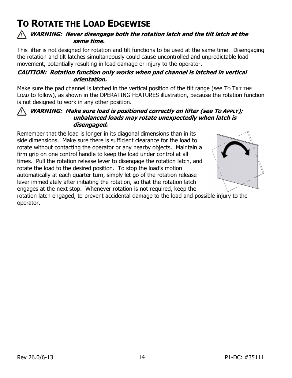 Otate the, Dgewise | Wood’s Powr-Grip P11104DC User Manual | Page 16 / 34
