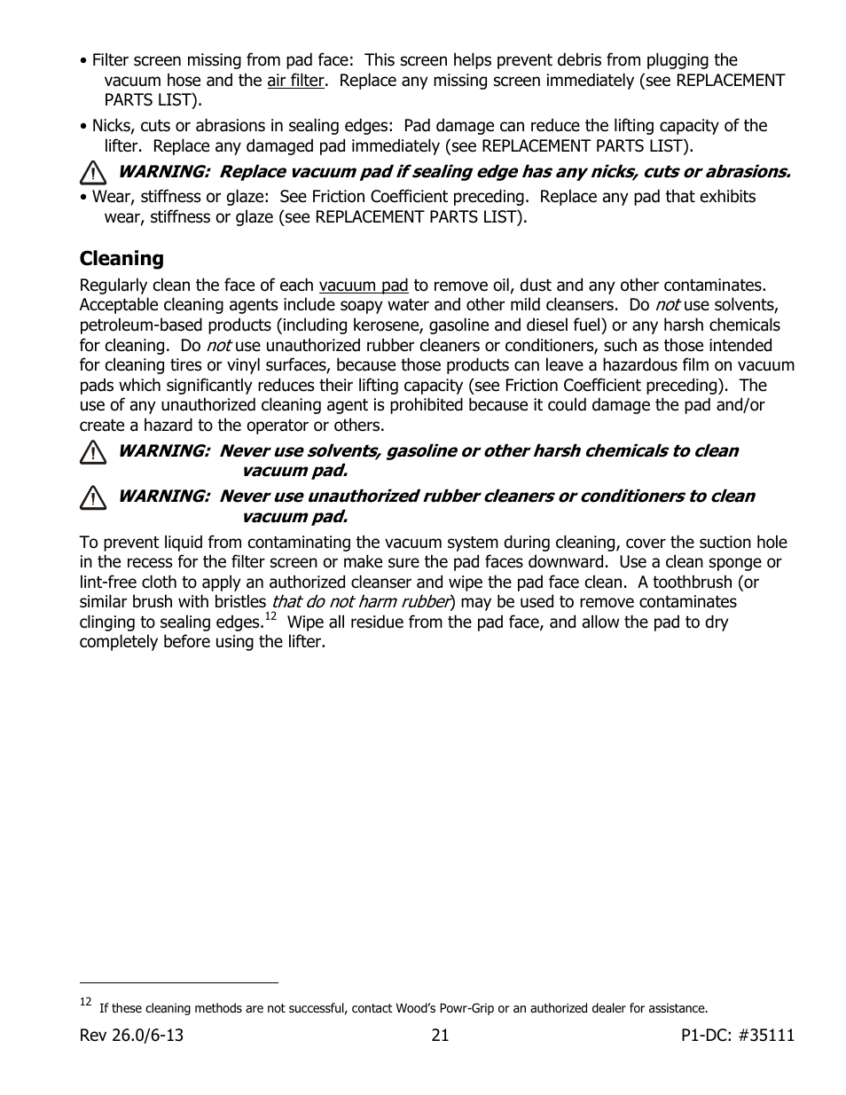 Cleaning | Wood’s Powr-Grip P11104DC User Manual | Page 23 / 34
