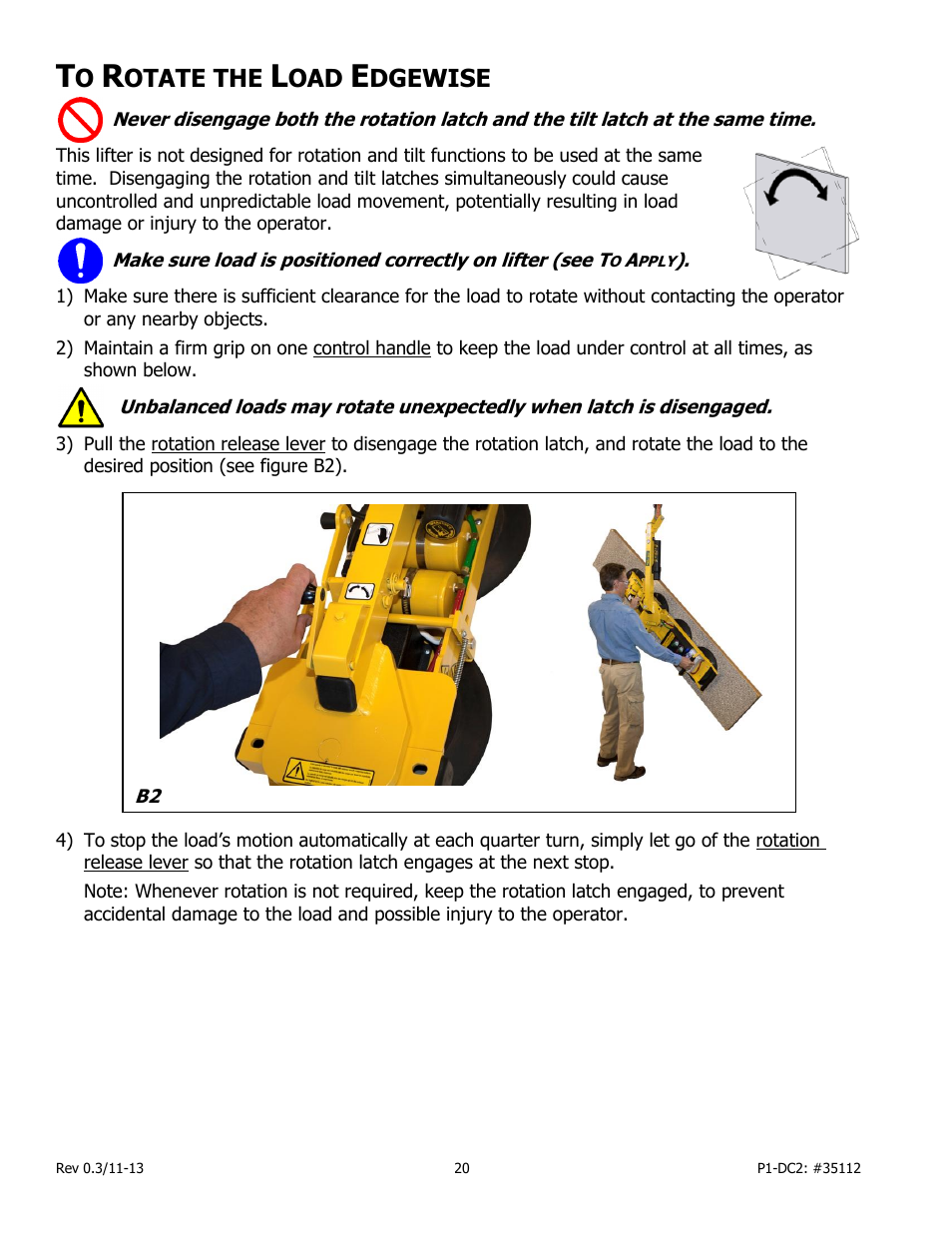 Otate the, Dgewise | Wood’s Powr-Grip P11104DC2 User Manual | Page 22 / 37