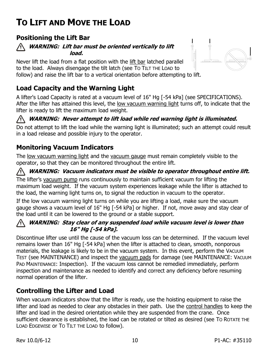 Ift and, Ove the | Wood’s Powr-Grip P11104AC User Manual | Page 12 / 24