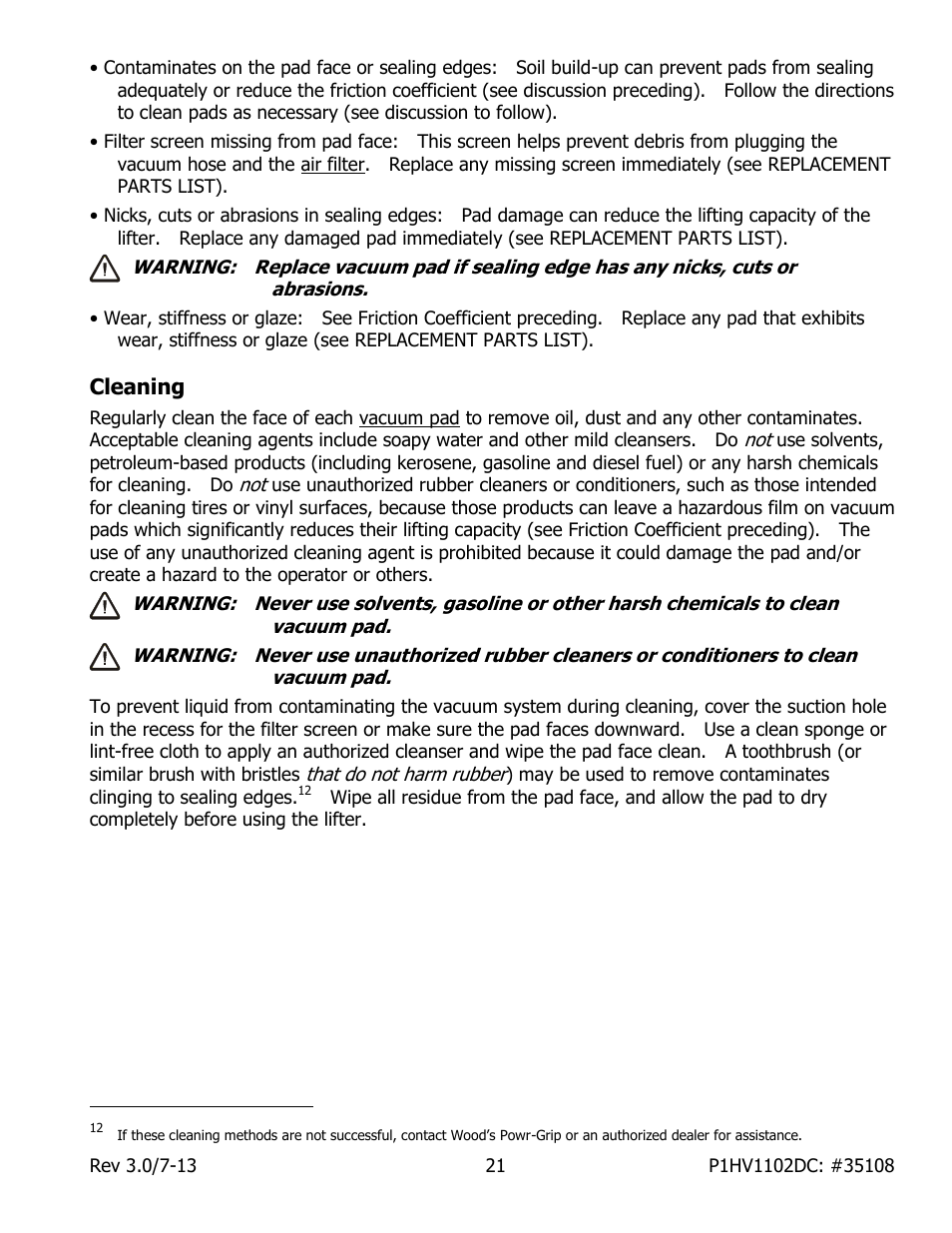 Cleaning | Wood’s Powr-Grip P1HV1102DC User Manual | Page 23 / 32