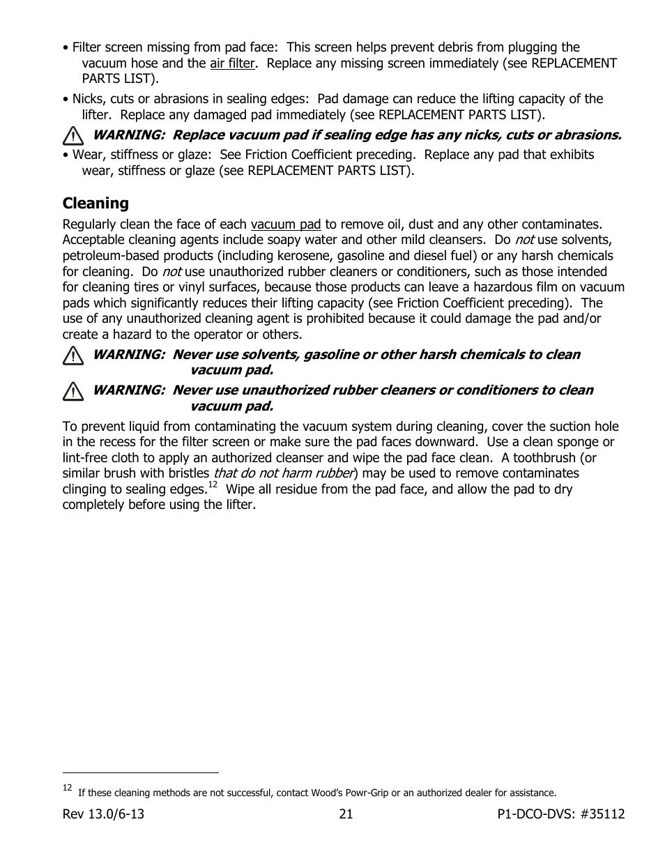 Cleaning | Wood’s Powr-Grip P11104DCO User Manual | Page 23 / 32