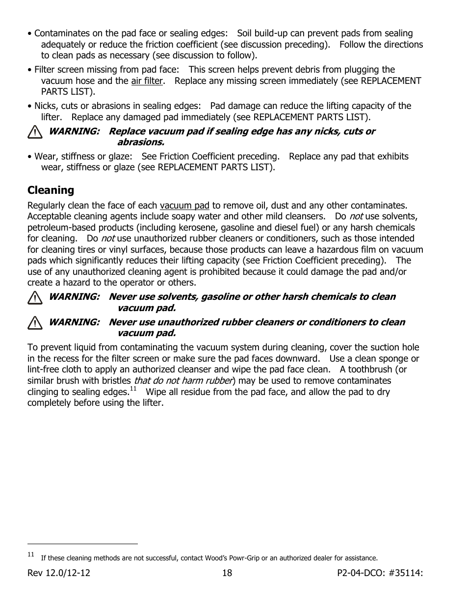 Wood’s Powr-Grip P211047DC User Manual | Page 20 / 30