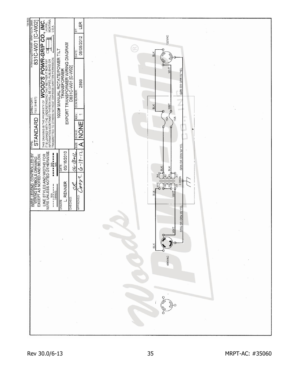 Wood’s Powr-Grip MRPT89AC User Manual | Page 37 / 38