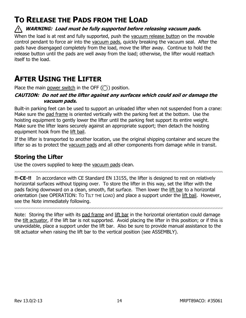 Wood’s Powr-Grip MRPT89ACO User Manual | Page 16 / 28