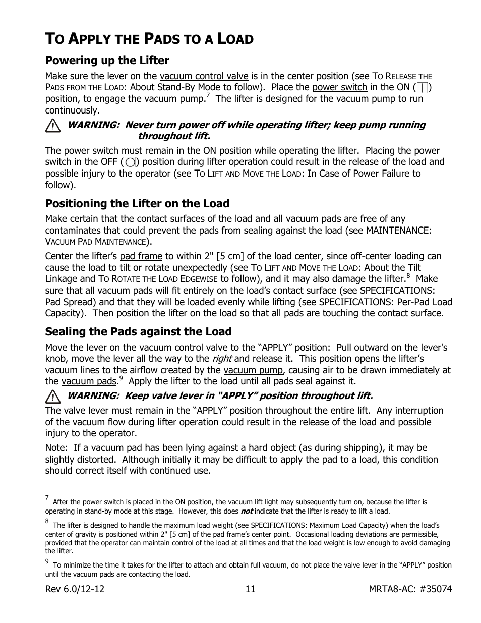Pply the, Ads to a | Wood’s Powr-Grip MRTA8-AIR User Manual | Page 13 / 29