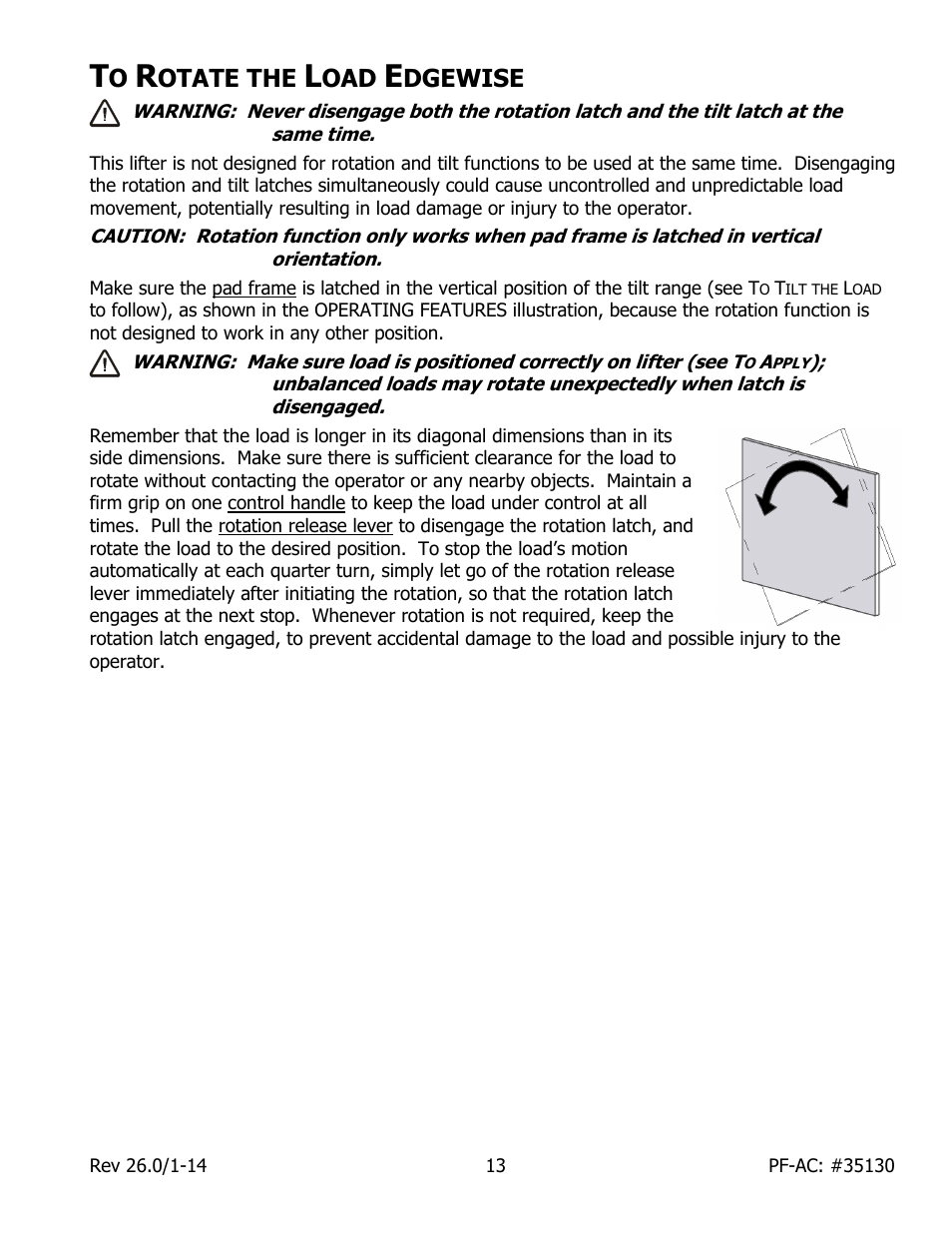 Otate the, Dgewise | Wood’s Powr-Grip PFHL89AC User Manual | Page 15 / 29