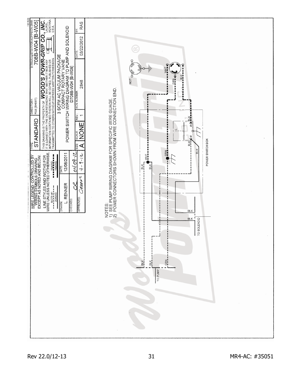 Wood’s Powr-Grip MR411LAC User Manual | Page 33 / 34