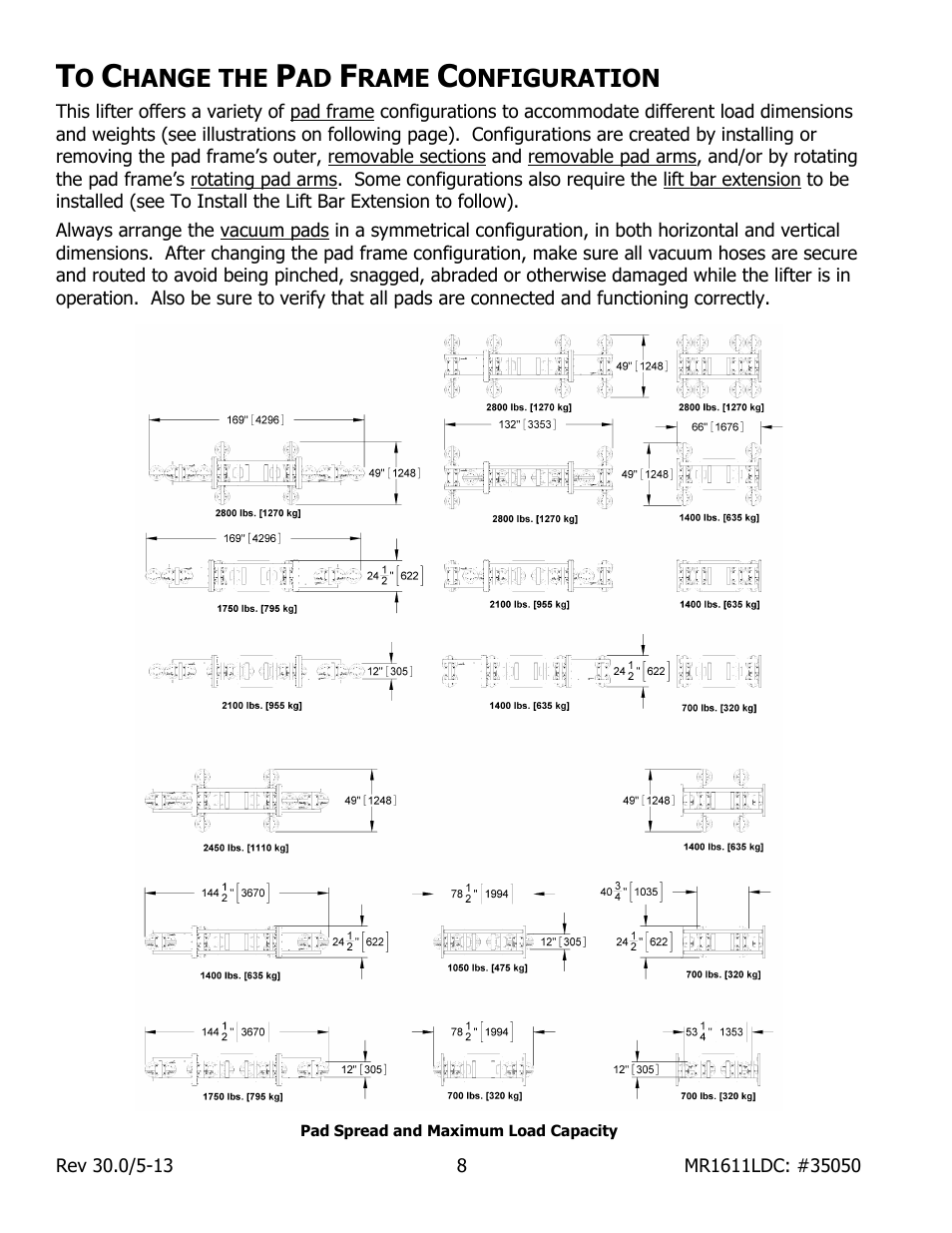 Hange the, Rame, Onfiguration | Wood’s Powr-Grip MR1611LDC User Manual | Page 10 / 42