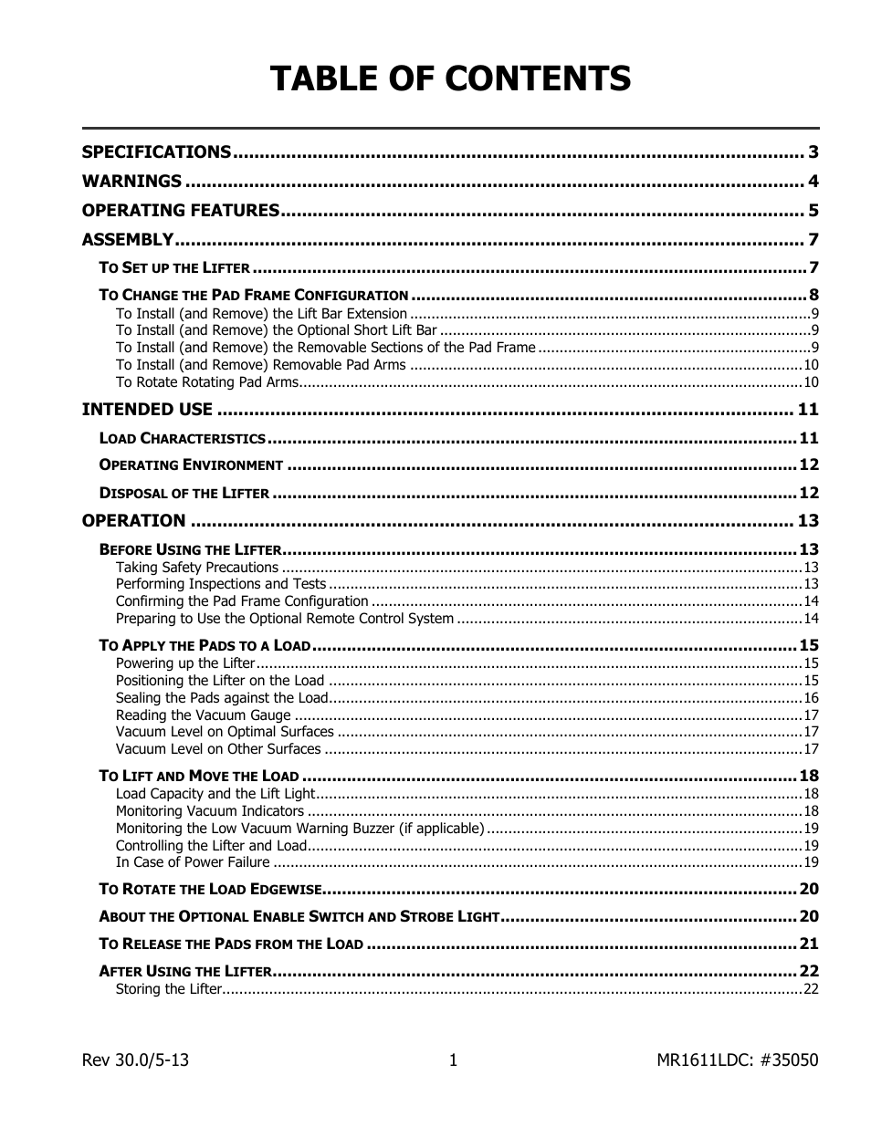Wood’s Powr-Grip MR1611LDC User Manual | Page 3 / 42