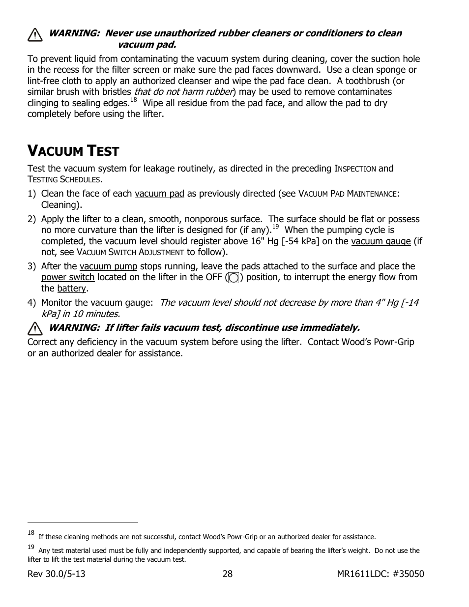 Acuum | Wood’s Powr-Grip MR1611LDC User Manual | Page 30 / 42