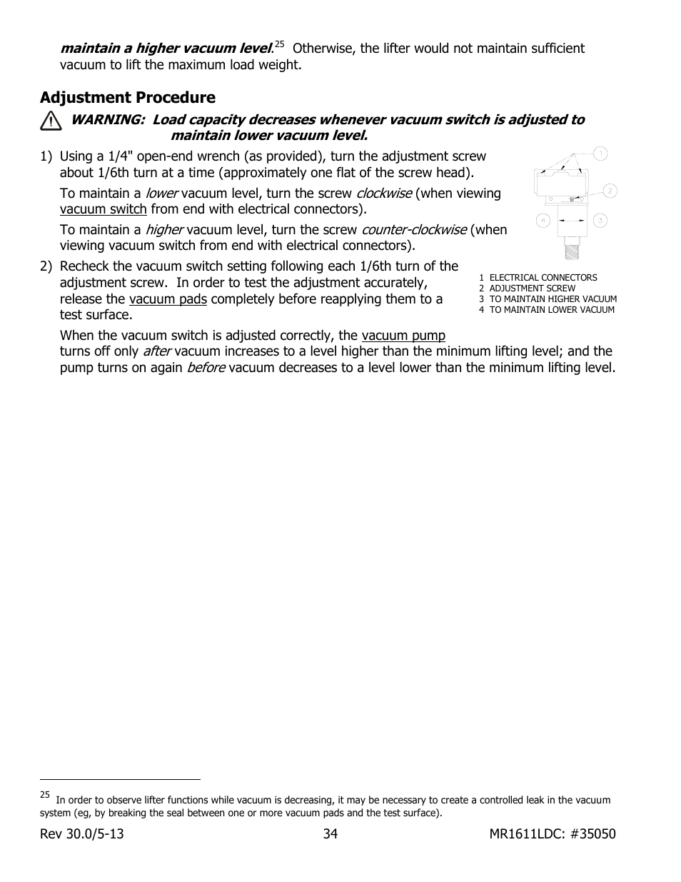 Adjustment procedure | Wood’s Powr-Grip MR1611LDC User Manual | Page 36 / 42