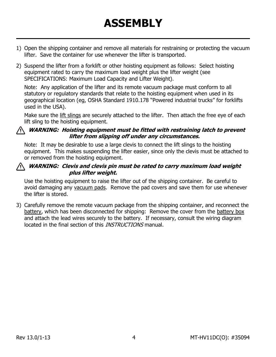 Assembly | Wood’s Powr-Grip MT10FS10TAIR User Manual | Page 6 / 28