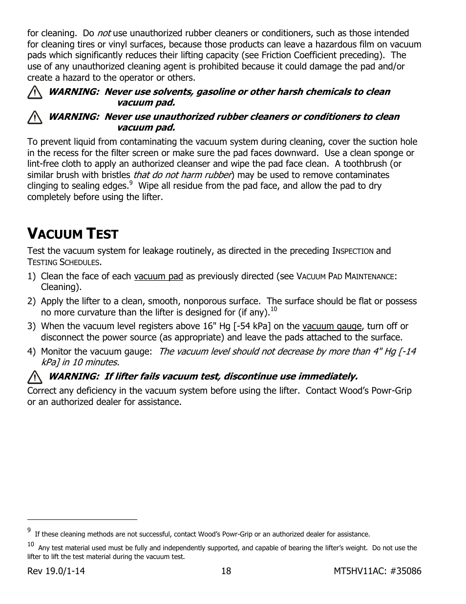 Acuum | Wood’s Powr-Grip MT5HV11AC User Manual | Page 20 / 27