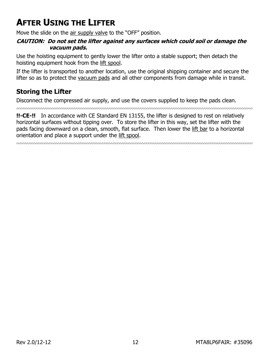 Wood’s Powr-Grip MTA8LP6FAIR User Manual | Page 14 / 22