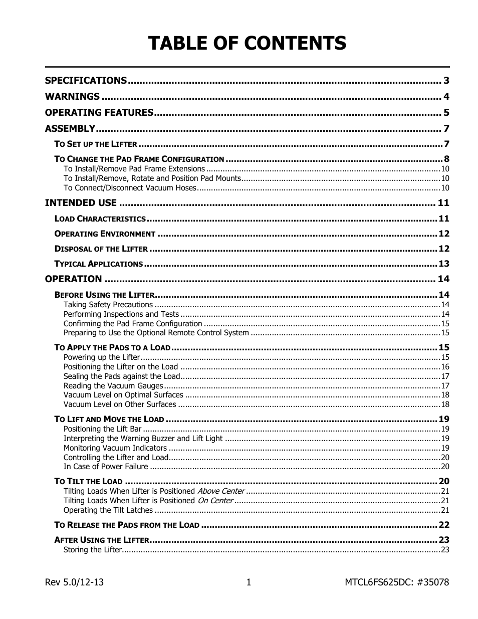 Wood’s Powr-Grip MTCL6FS625DC User Manual | Page 3 / 42