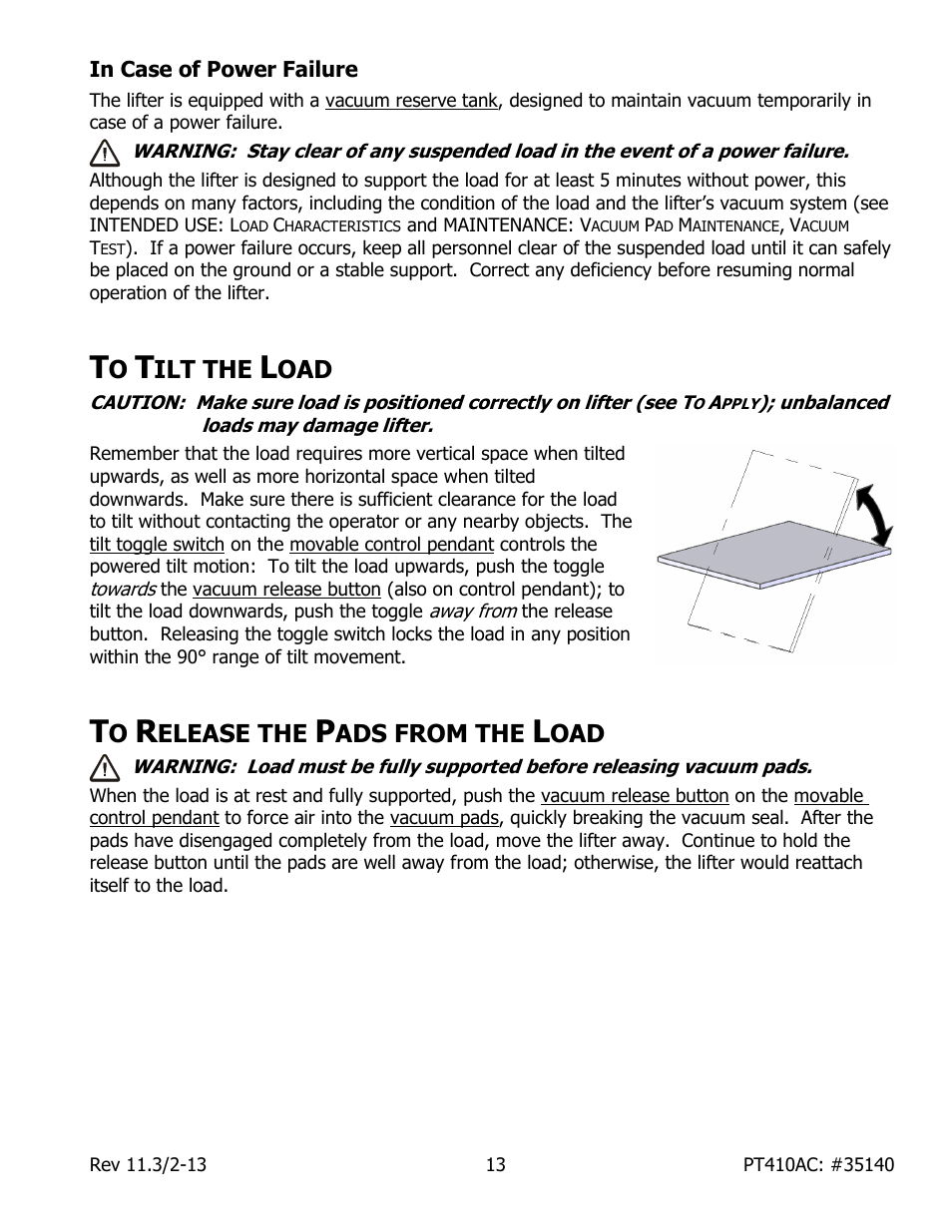 Ilt the, Elease the, Ads from the | Wood’s Powr-Grip PT410AC User Manual | Page 15 / 27