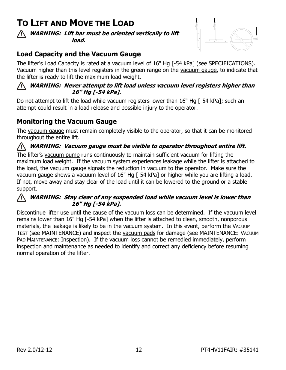 Ift and, Ove the | Wood’s Powr-Grip PT4FS10TAIR User Manual | Page 14 / 26