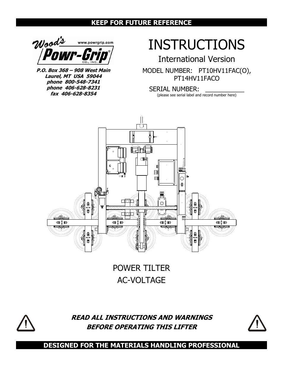 Wood’s Powr-Grip PT10FS10TAC User Manual | 25 pages