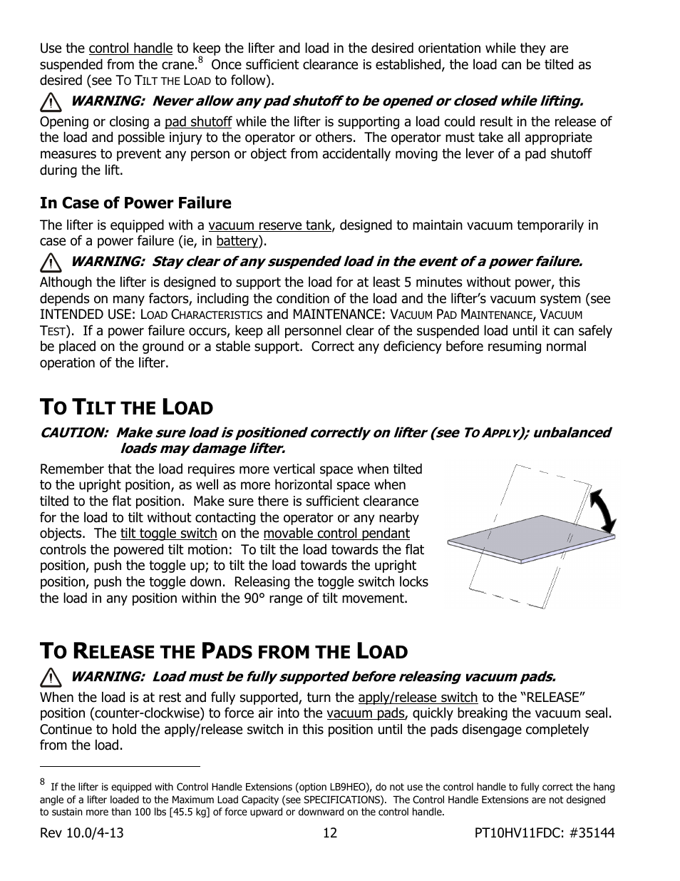Ilt the, Elease the, Ads from the | Wood’s Powr-Grip PT10FS10TDC User Manual | Page 14 / 29