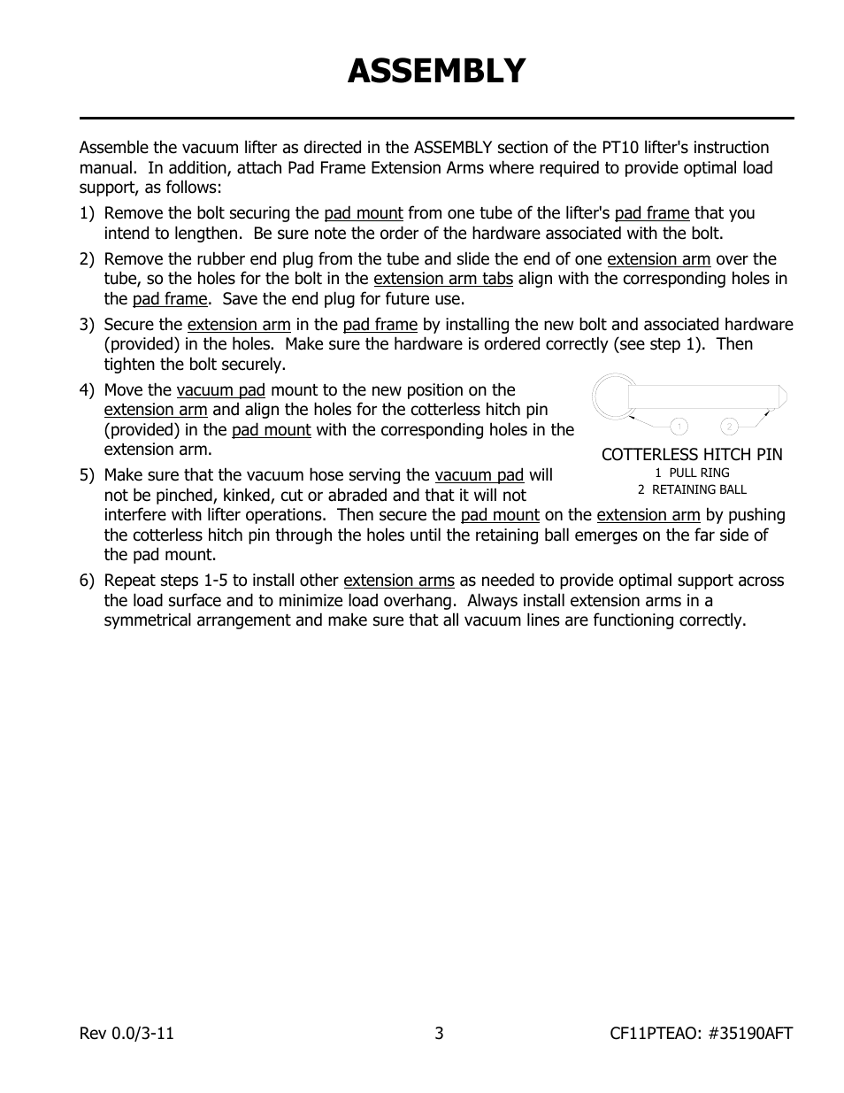 Assembly | Wood’s Powr-Grip CF11PTEAO User Manual | Page 5 / 7
