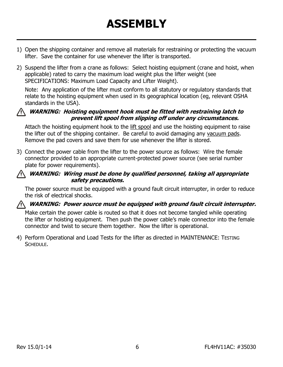 Assembly | Wood’s Powr-Grip FL4HV11AC User Manual | Page 8 / 27