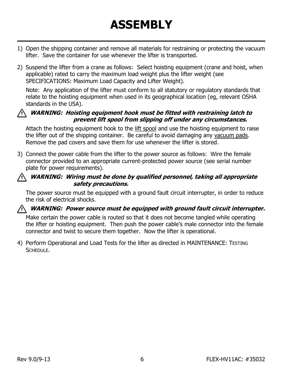 Assembly | Wood’s Powr-Grip FLEX5HV11AC User Manual | Page 8 / 29