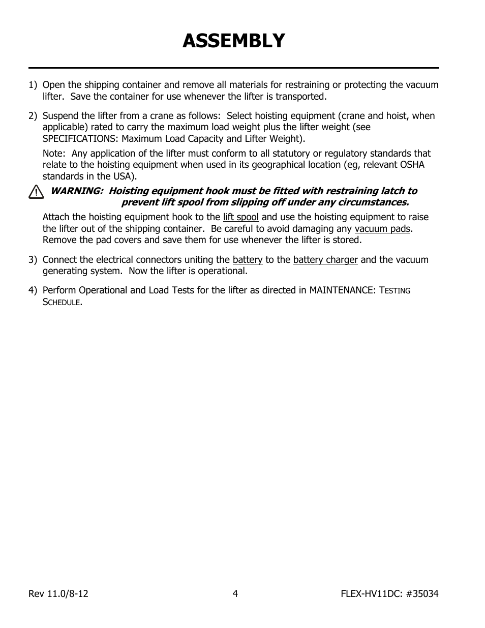 Assembly | Wood’s Powr-Grip FLEX5HV11DC User Manual | Page 6 / 27