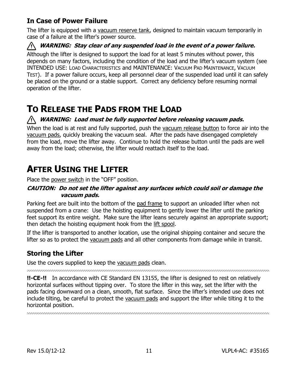 Elease the, Ads from the, Fter | Sing the, Ifter | Wood’s Powr-Grip VLPL411LAC User Manual | Page 13 / 23