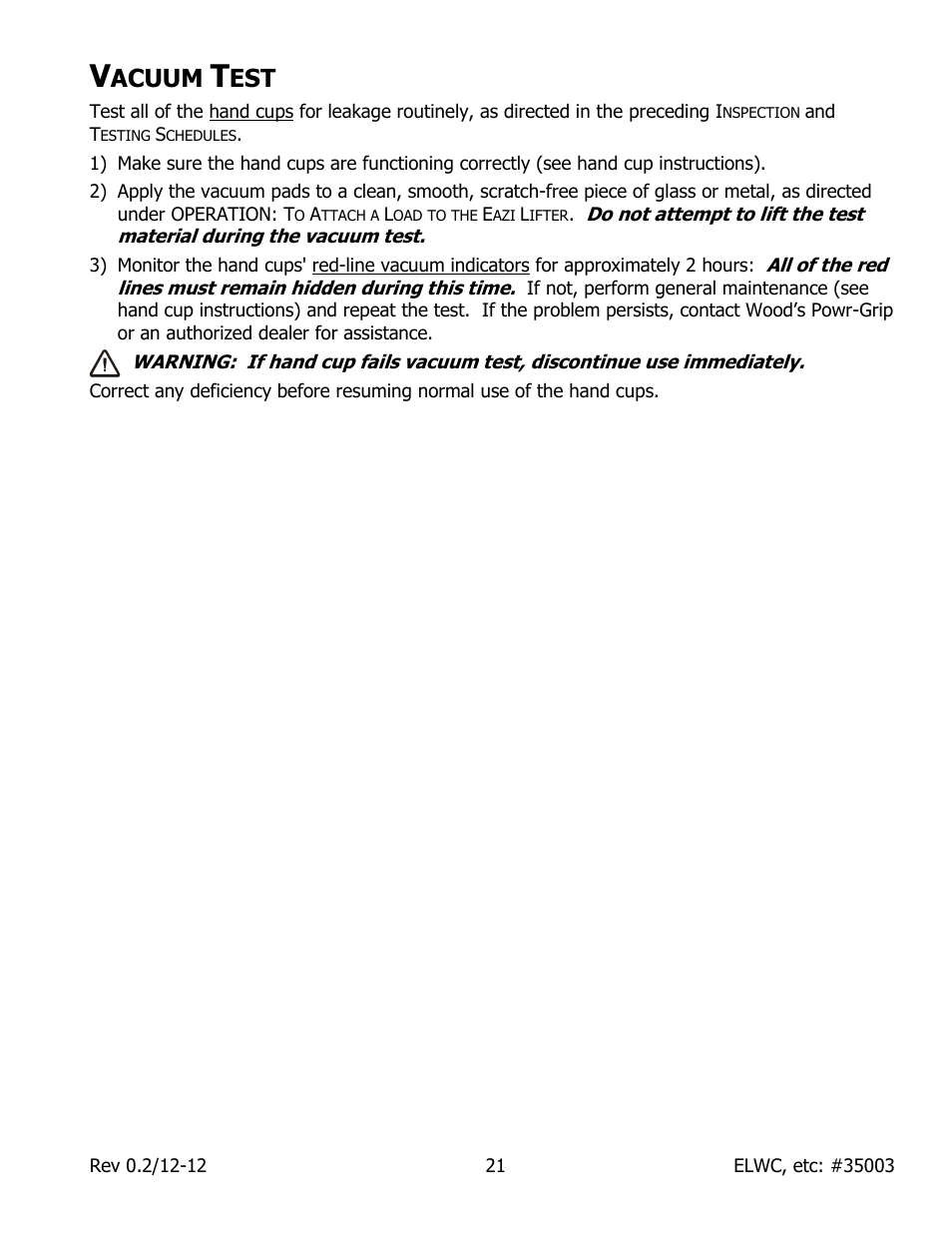 Acuum | Wood’s Powr-Grip EL Series User Manual | Page 23 / 26