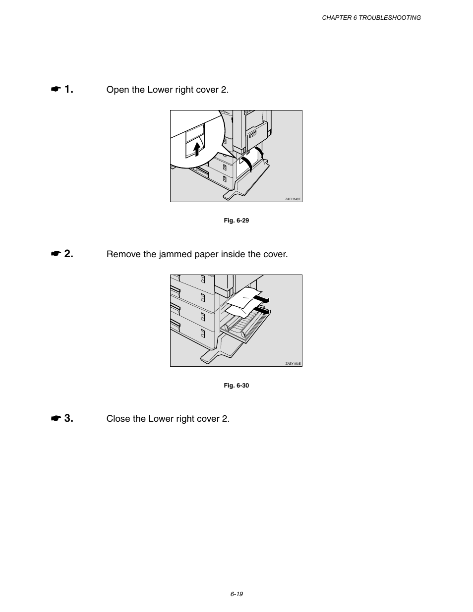 When ˝jam: y˛ appears, When “jam: y” appears -19 | Brother HL-3260N User Manual | Page 230 / 276