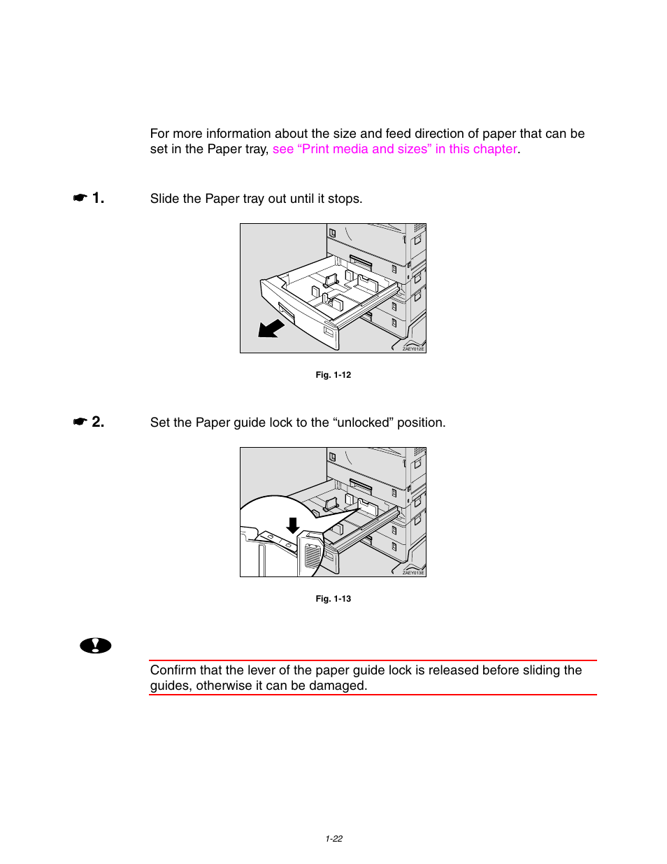 Changing the paper size of the paper tray, Changing the paper size of the paper tray -22 | Brother HL-3260N User Manual | Page 46 / 276