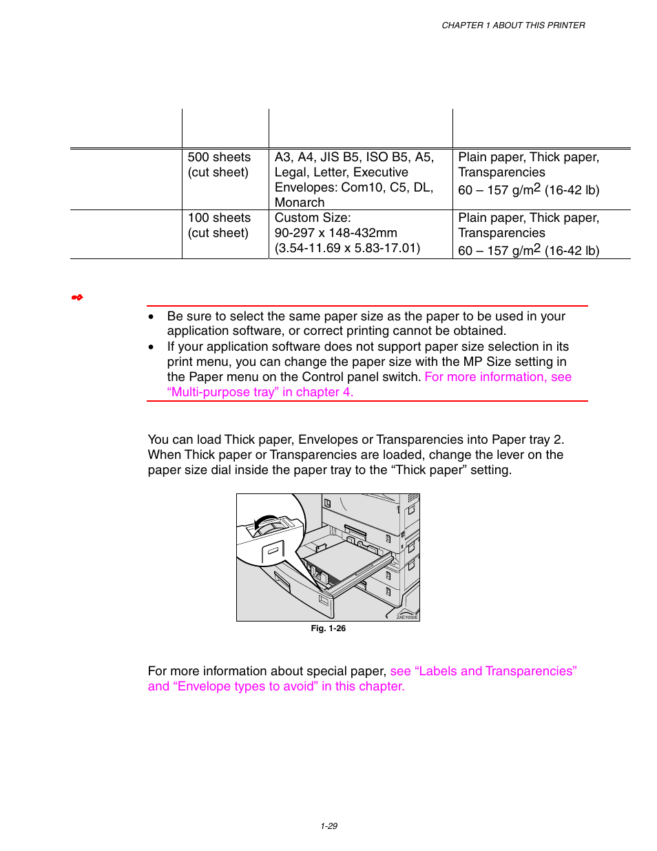 Printing on labels, transparencies etc, Printing on labels, transparencies etc -29 | Brother HL-3260N User Manual | Page 53 / 276