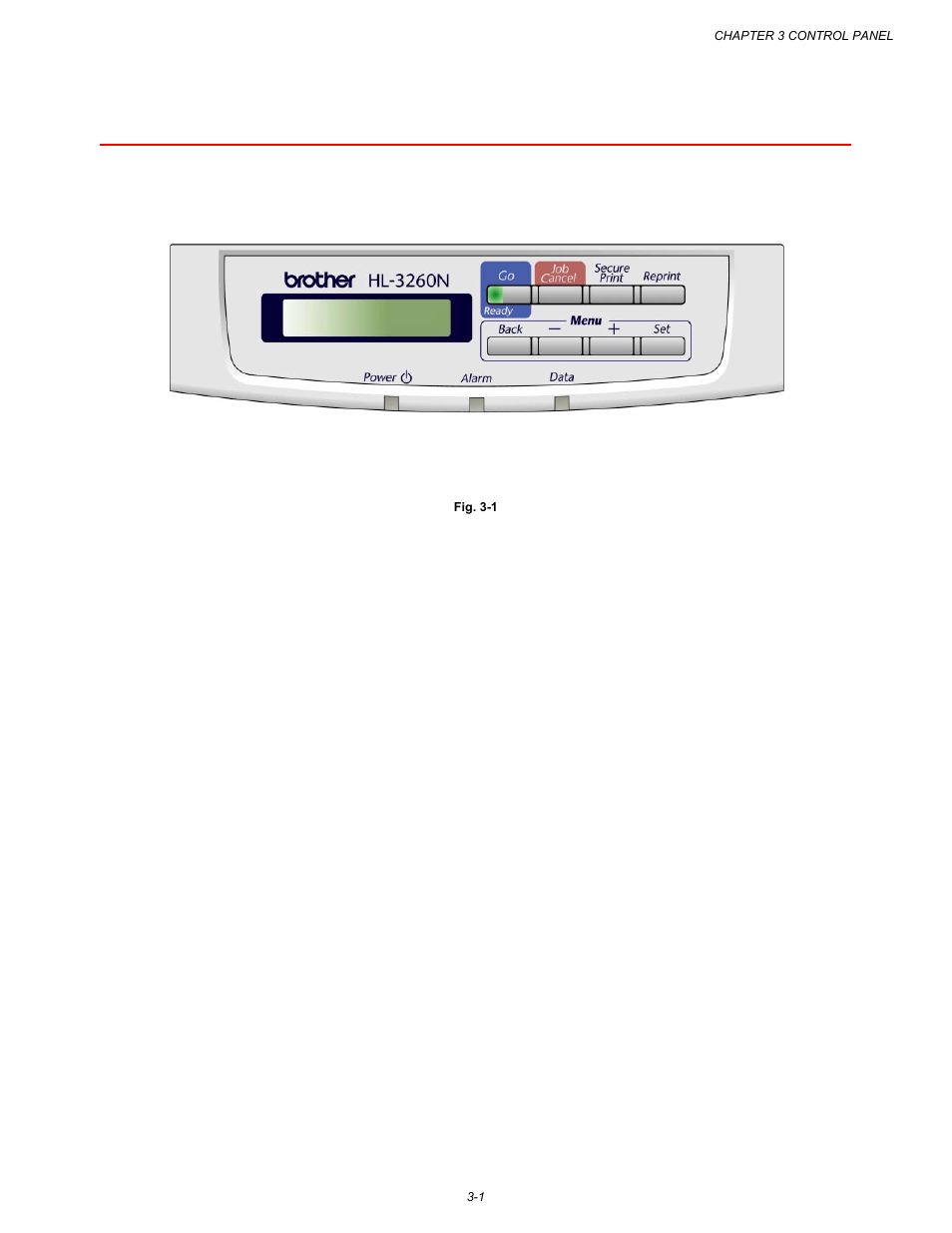 Control panel | Brother HL-3260N User Manual | Page 85 / 276